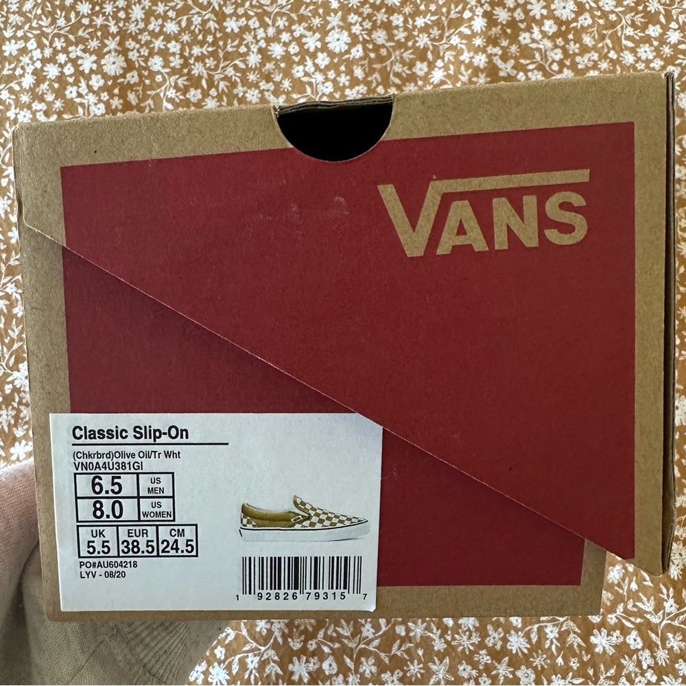 VANS Olive Classic Slip Ons Womens - Picture 9 of 9